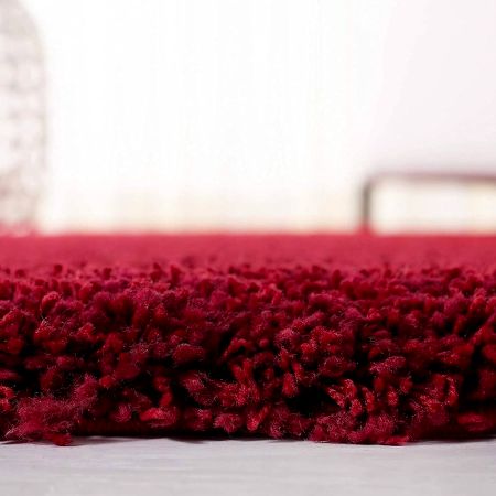 Bold Red Handwoven Hall Rug